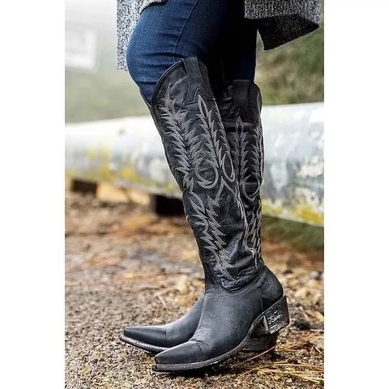 Women&#39;s Boots Large Size 40-43 Women&#39;s Shoes, Size: 34, Color: Black