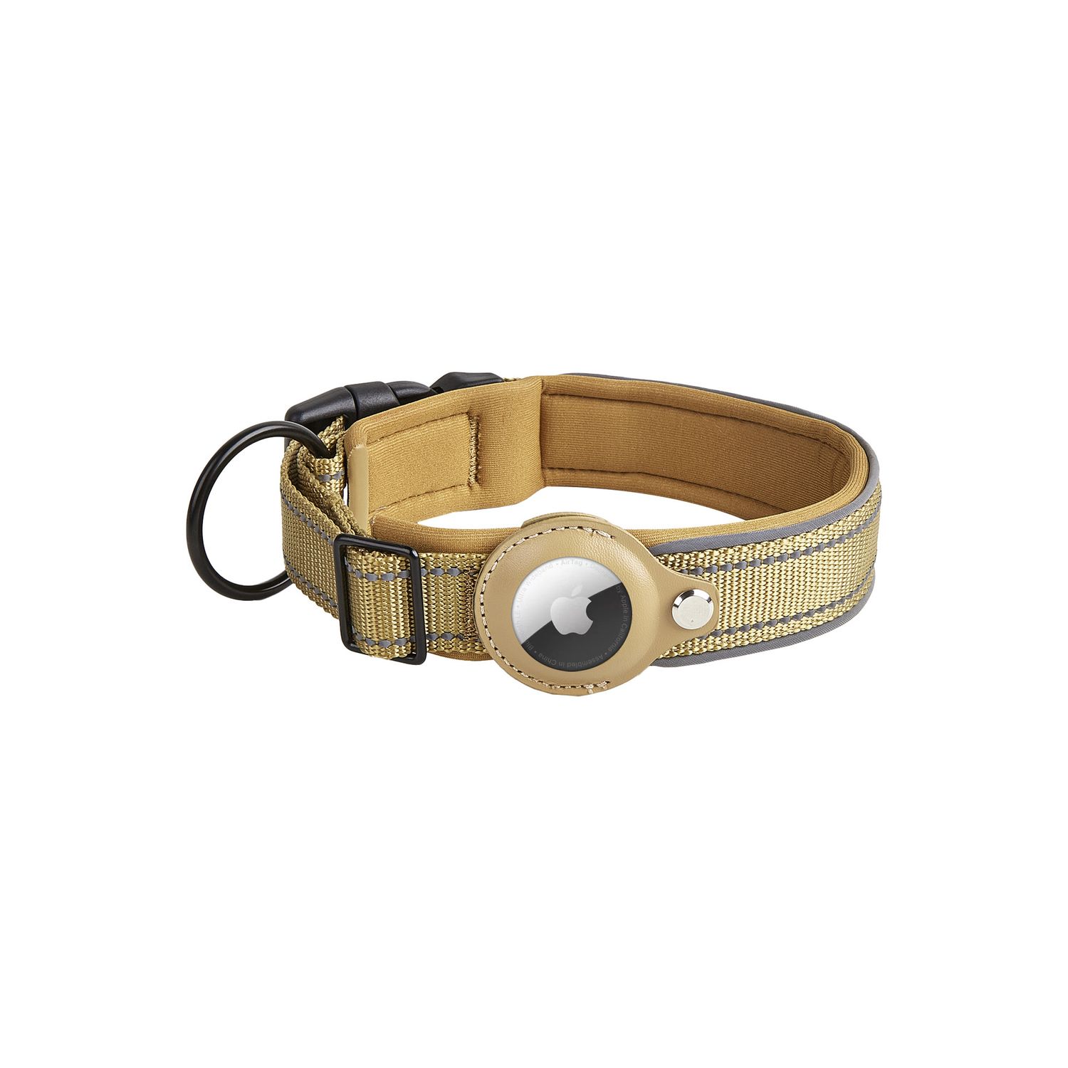 Pet Reflective Collar Small and Medium Size Dog, Color: Darkkhaki color, Specifications (length*width): S