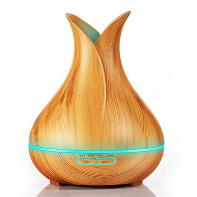 Remote Control Ultrasonic Humidifier, Color: Light wood grain, Product Specifications: U.s. regulations