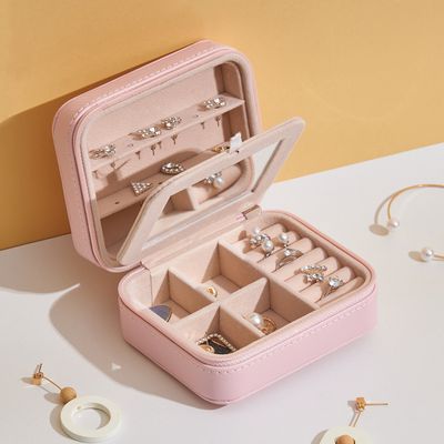 Women&#39;s Mini Earrings Rings Jewelry Box