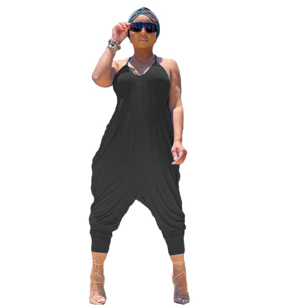Jump Street Casual Jumpsuit, Color: Black, Size: S