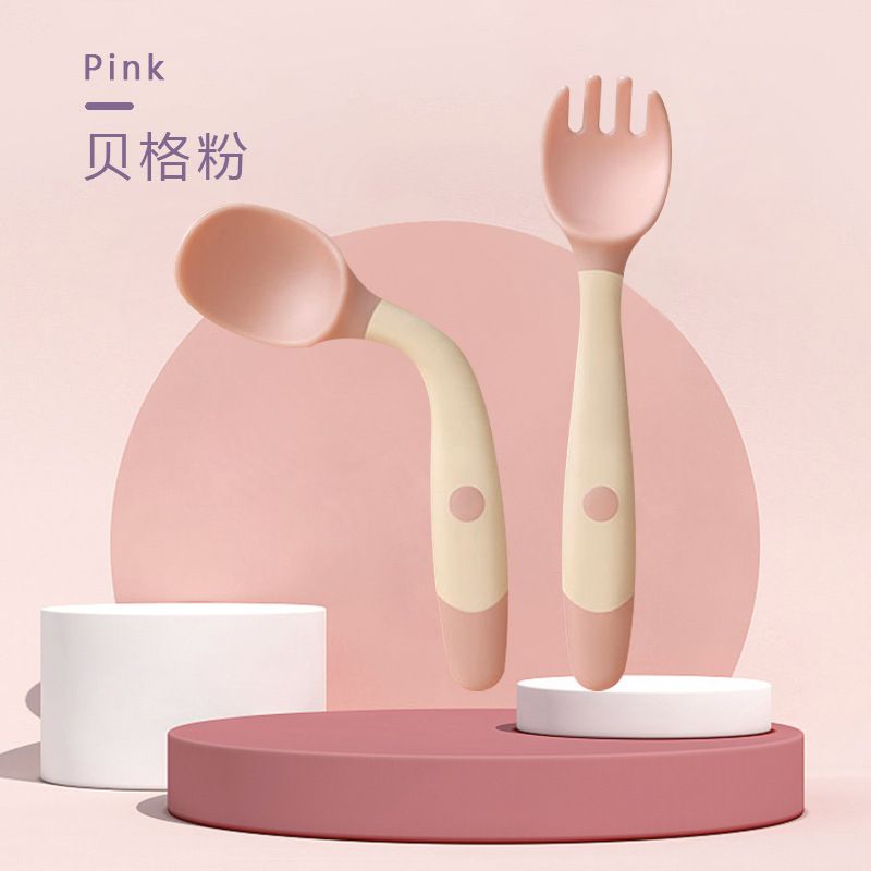 Baby Spoon Tableware Utensils Training Set, Color: Fork and spoon combination berger powder