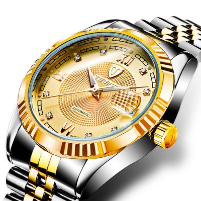 Men&#39;s Mechanical Analogue Calendar Watch