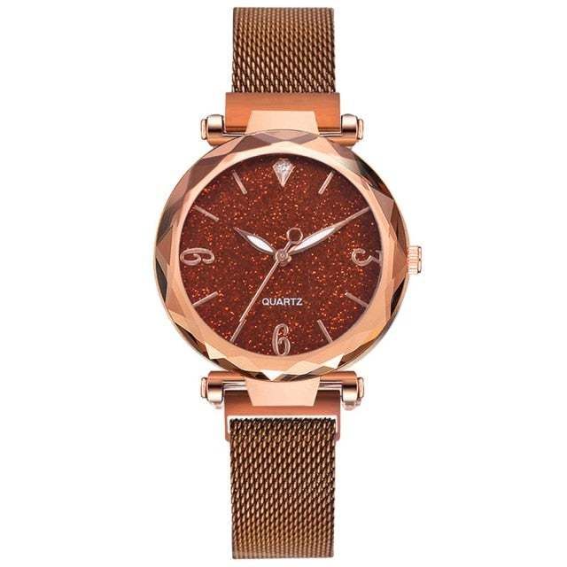 Luxury Lady/Women Wrist Watches, Color: Brown