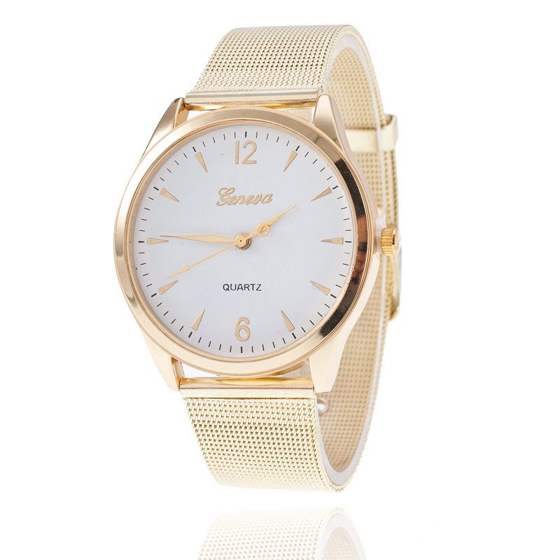 Steel band Geneva men and women watches, Color: 1