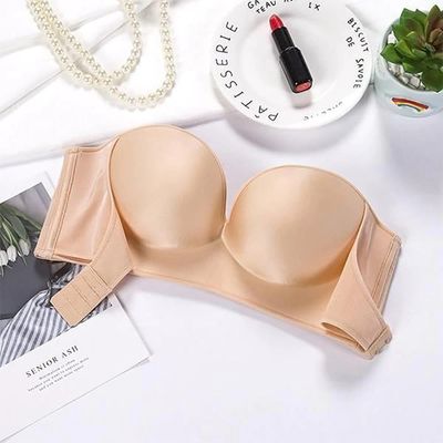 Non-slip small chest sexy invisible front bra