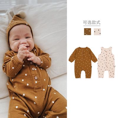 Baby Infant Pure Cotton Gauze Jumpsuit