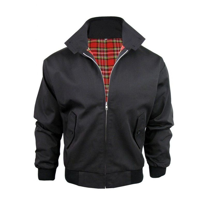 Autumn Retro Bomber Classic Loose Bf Men's Couple Jacket, Size: XS, Color: black