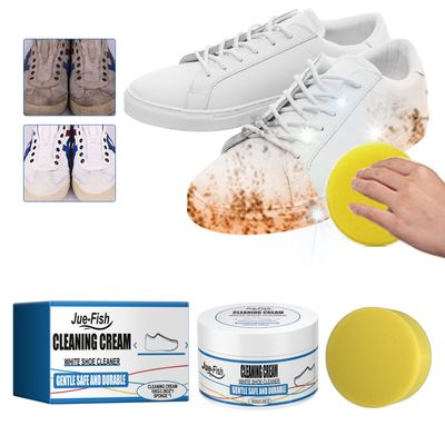 Jue Fish White Shoes Cleansing Cream Wipe White No-Wash Sports Canvas Shoes To Clean And Destain