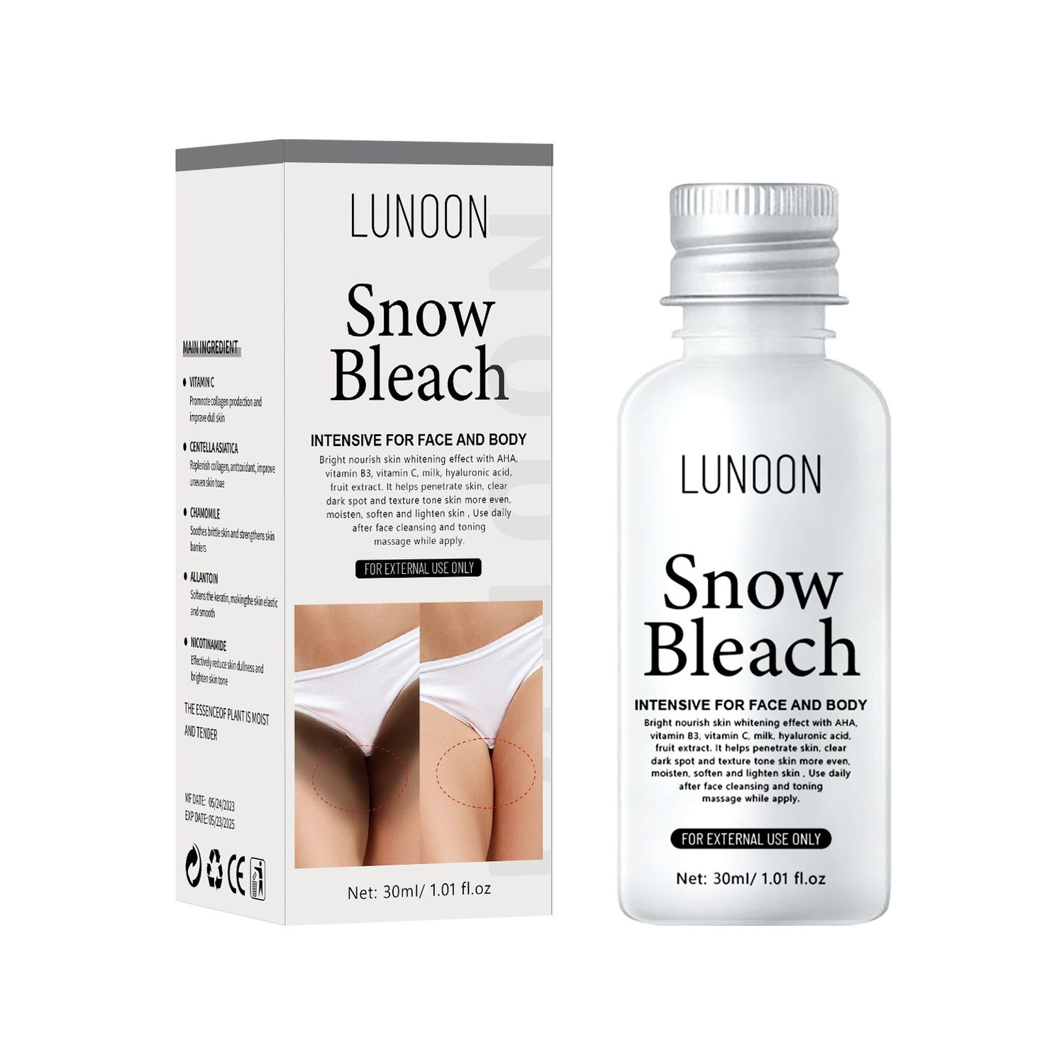 SOUG Private Anti-black Cream 30ml Armpit Thigh Private Parts To Black Cream SNOW BLEA, Product Specifications: L standard 30ml (exclusive for cross-border)