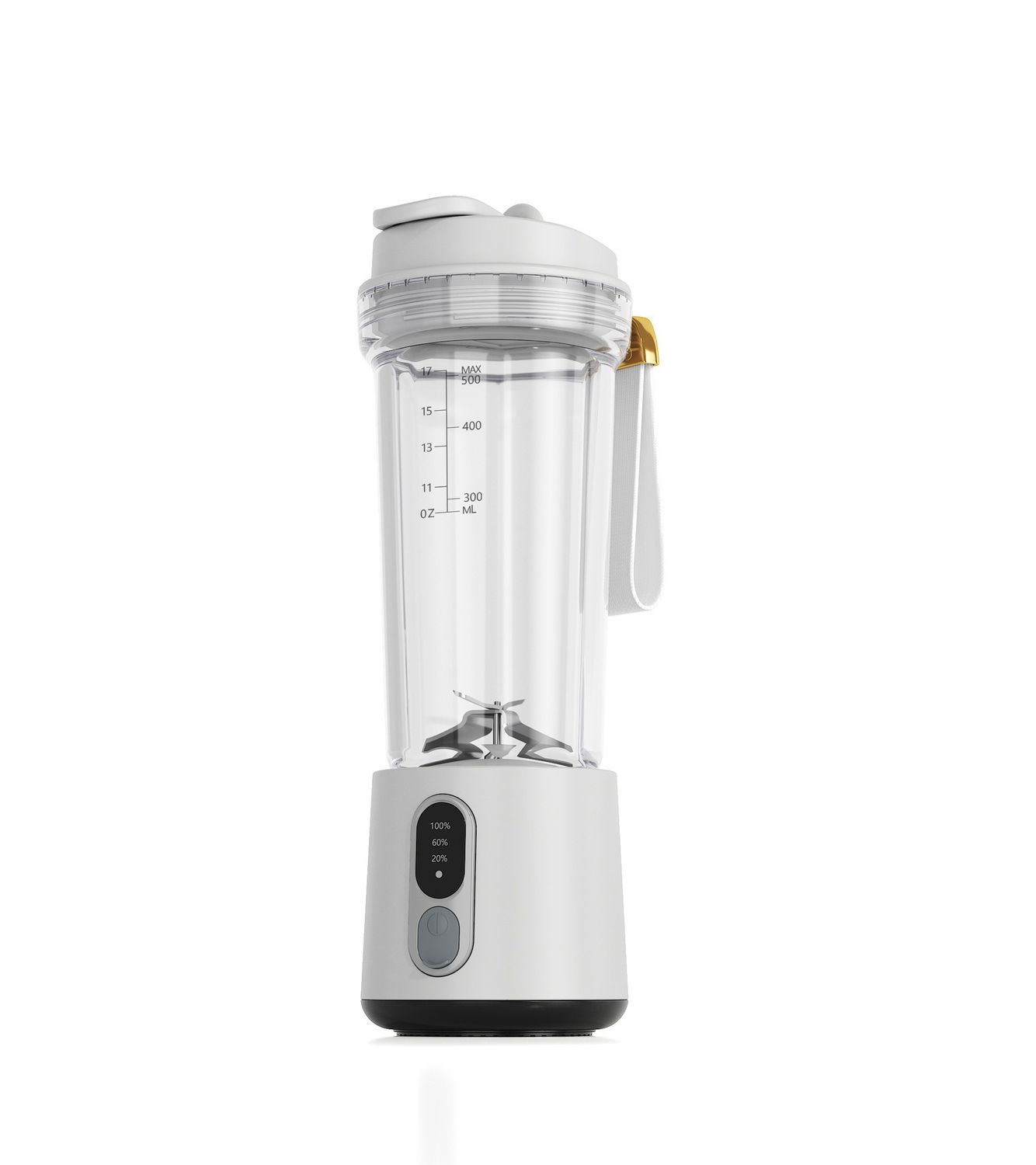 Cross-Border New Juicer Portable Charging Small Juice Cup Student Home Juice Cup Multi-Function Juice Machine, Color: BJ-500A White, Product Specifications: BJ-500A