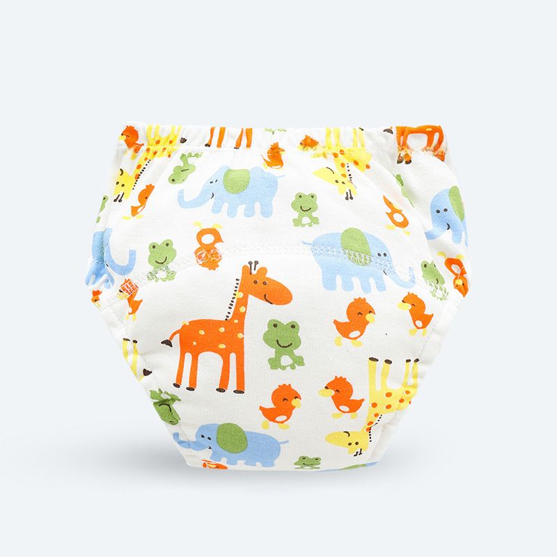 Baby Training Pants Cotton Learning Diaper Breathable For Children, Color: Animal World, Specification: 90 yards (about 15-20catty)