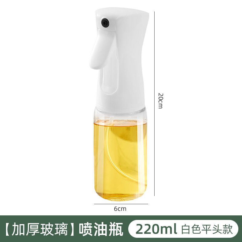 Air Pressure Glass Spray Bottle Household Oil Control, Capacity: White Glass Model (220ML), Specification: Boxed