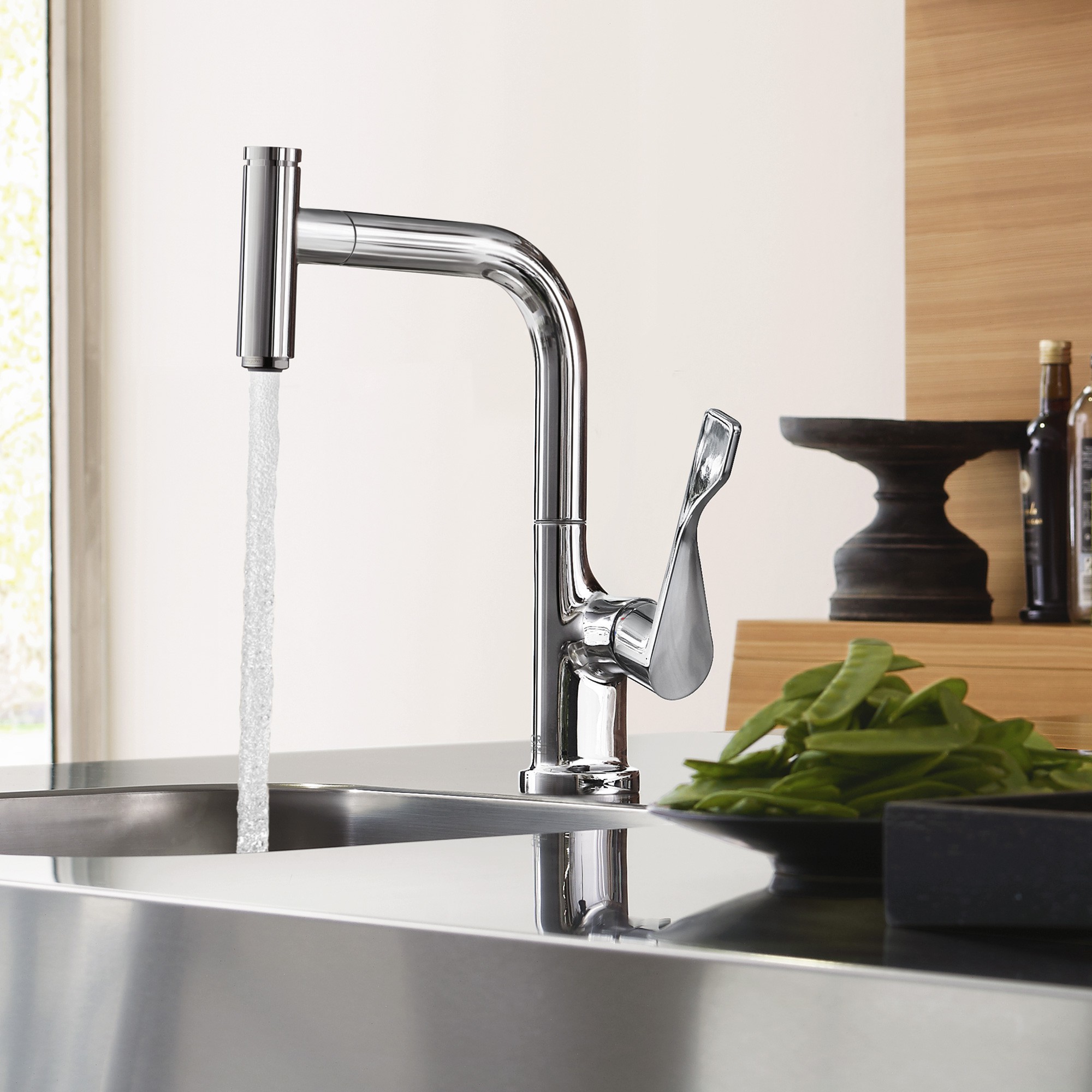 Mitigeur de cuisine Axor Citterio Select avec douchette extractible - vue 3