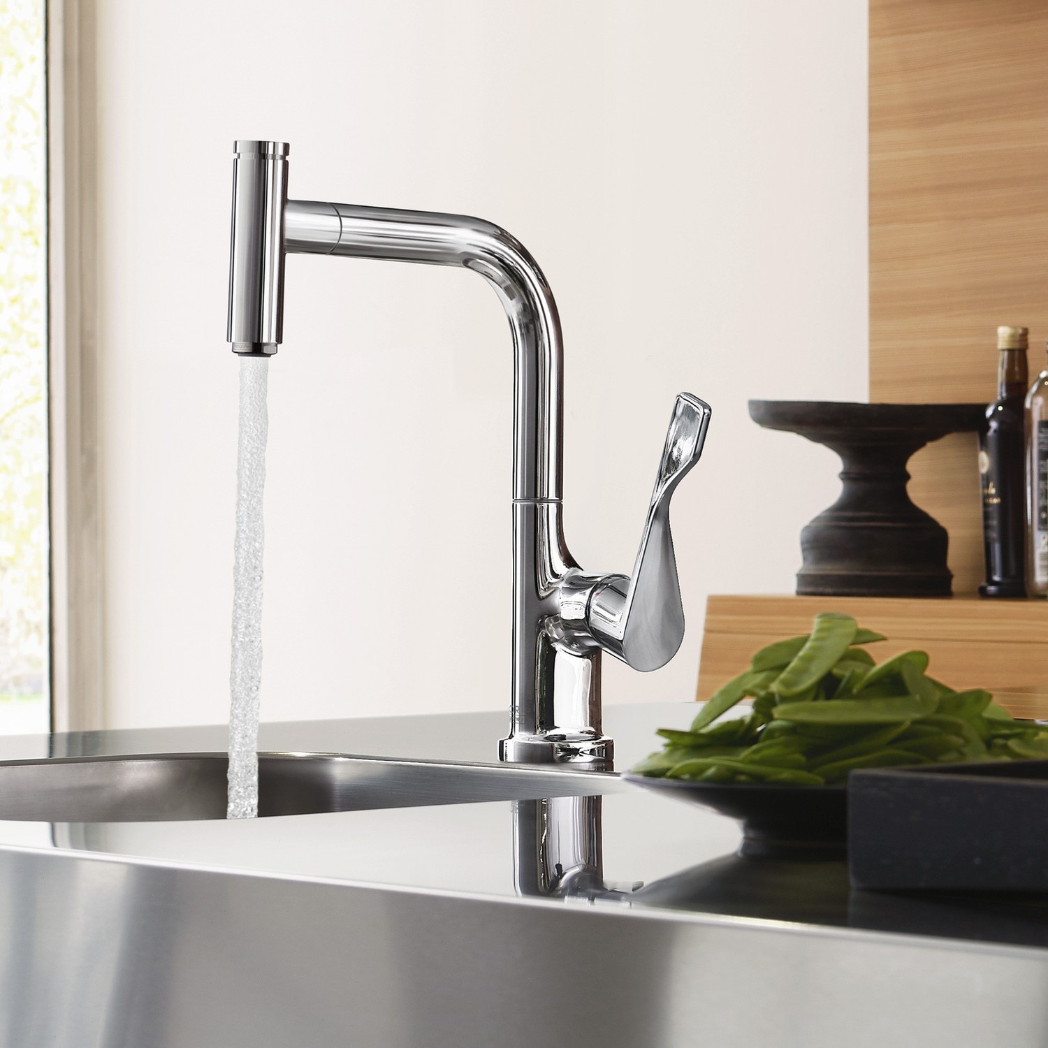 Mitigeur de cuisine Axor Citterio Select avec douchette extractible — vue 3