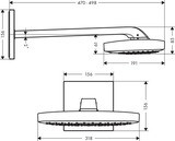 Raindance Select E Douche de tête 300 3jet avec bras de douche