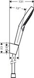Raindance Select S Ensemble support mural et douchette 120 3jet avec flexible de douche 160 cm