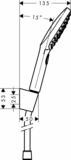 Raindance Select E Ensemble support mural et douchette 120 3jet avec flexible de douche 160 cm