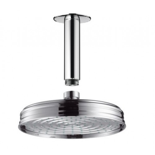 Bras de douche plafonné Hansgrohe 100 mm avec rosace ronde - vue 2