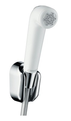 Douchette WC Hansgrohe pour toilette intime bidette blanc