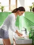 Logis Loop Mitigeur de lavabo 100 CH3 CoolStart, avec tirette et vidage