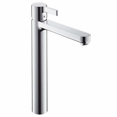 Mitigeur surélevé pour vasque libre Hansgrohe Metris S 260 en  laiton chromé avec tirette et vidage