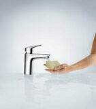 Logis Mitigeur de lavabo 100 CH3 CoolStart avec tirette et vidage synthétique