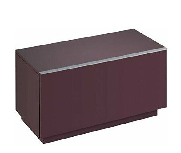 Low Side Cabinet Geberit / Keramag iCon 89 cm with a Floor Drawer in Bordeaux Red
