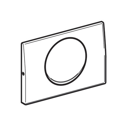 Geberit Mambo Anti-Vandal Flush Plate with Screws / Brushed Chrome