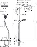 Crometta E Colonne de douche 240 1jet