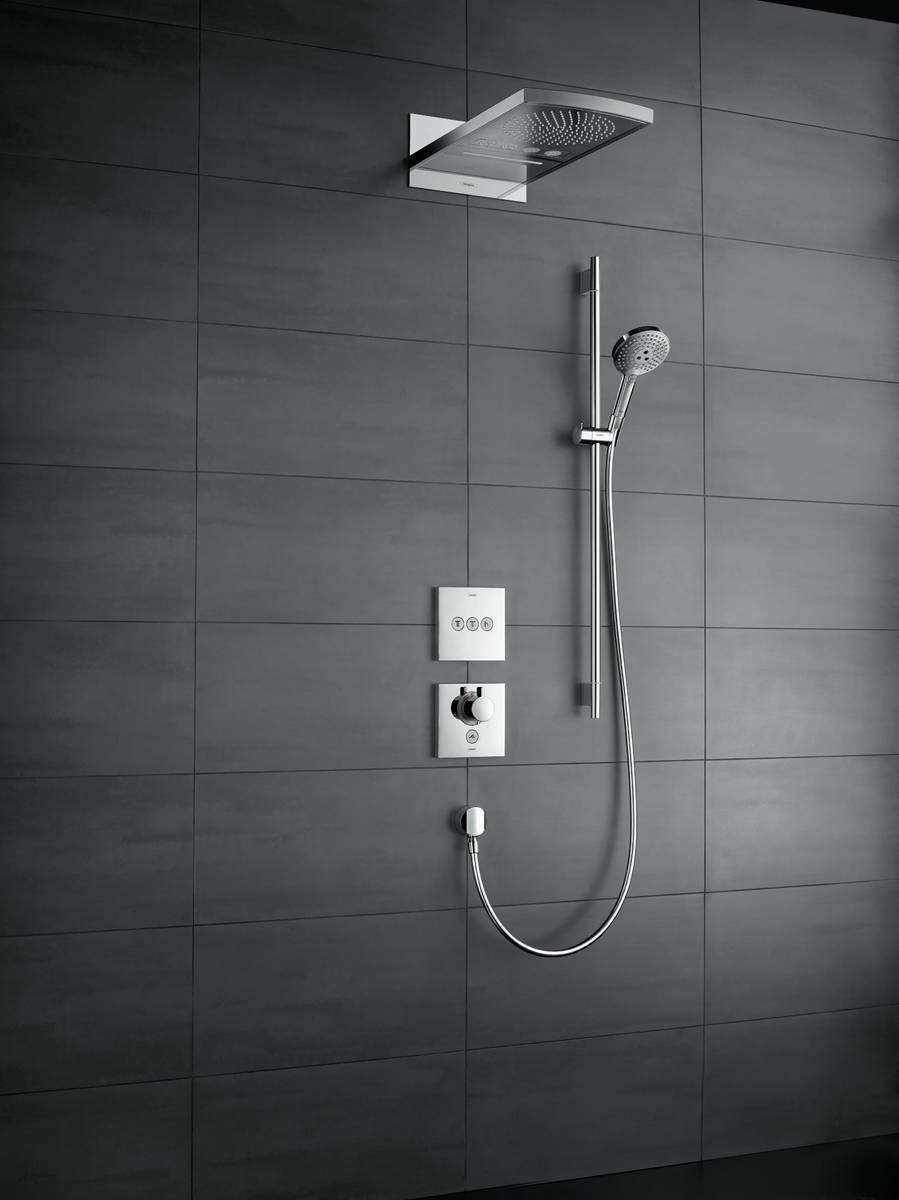 Set de finition pour mitigeur thermostatique encastré haut débit Hansgrohe ShowerSelect - vue 2