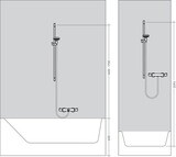 Raindance Select S Set de douche 120 3jet PowderRain avec barre Unica'S puro 90 cm et porte-savon