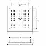 Raindance E Douche de tête 400 1jet avec raccord plafond integré