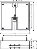 Raindance E Corps d'encastrement pour douche de tête 1 jet 400/400