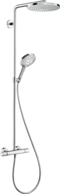Colonne de douche Showerpipe Hansgrohe Raindance Select S 240 1 jet PowderRain avec mitigeur thermostatique