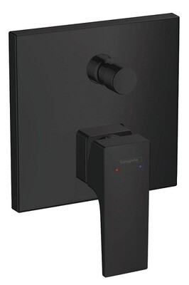 Set de finition pour mitigeur bain / douche encastré Hansgrohe Metropol en noir mat