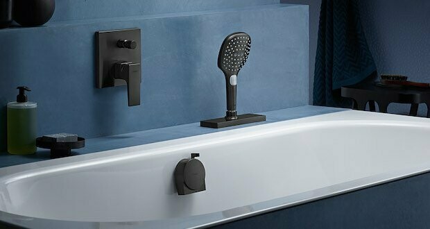 Finish set for concealed bath/shower mixer Hansgrohe Metropol in matte black