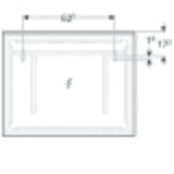 Miroir lumineux Geberit Xeno² 90 cm avec éclairage indirect