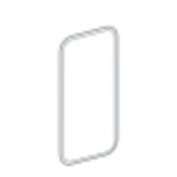 Miroir lumineux Geberit myDay 40 cm avec éclairage indirect
