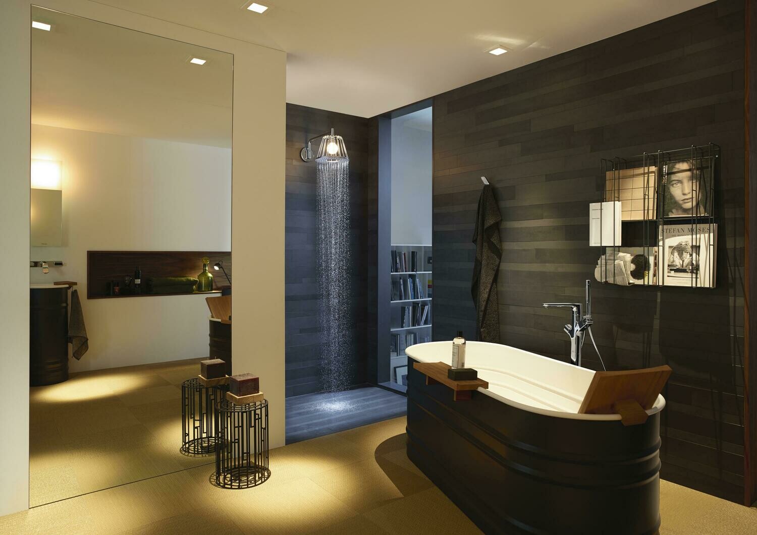 Douche de tête AXOR Nendo LampShower 275 1 jet avec bras de douche — vue 3