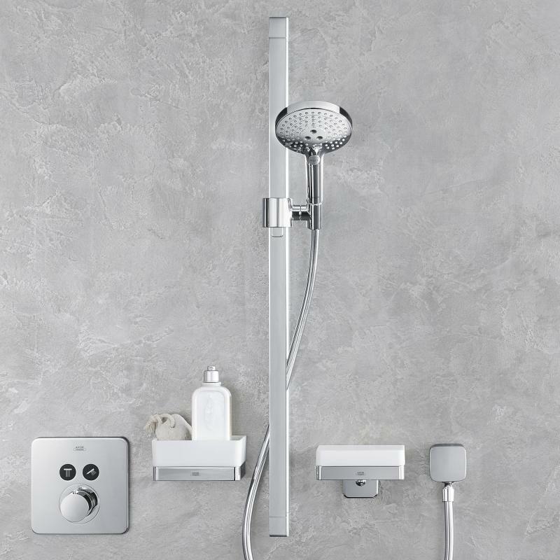 Barre de douche AXOR Citterio E avec douchette à main 120 3 jets, flexible 1,6 m et curseur Unica E / Citterio E - vue 3