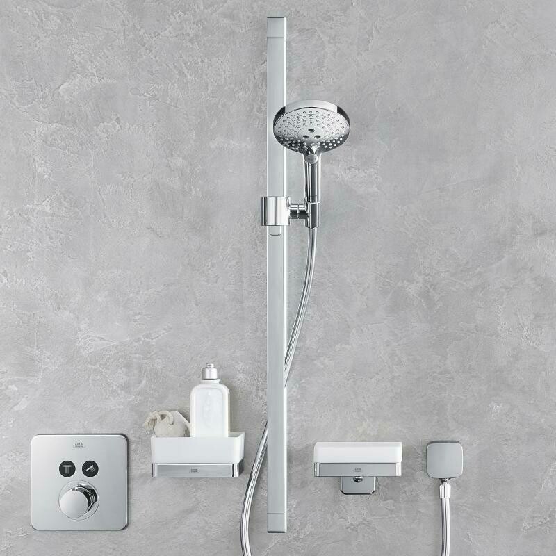 Barre de douche AXOR Citterio E avec douchette à main 120 3 jets, flexible 1,6 m et curseur Unica E / Citterio E — vue 3
