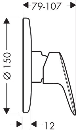 Hansgrohe Logis Concealed Shower Mixer Trim Set