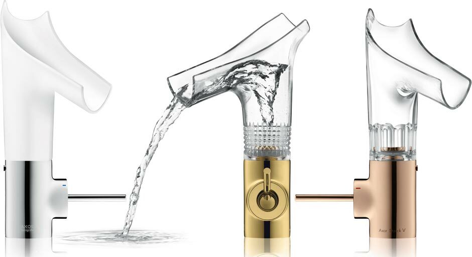 Mitigeur de lavabo AXOR Starck V 140 bec en porcelaine - vue 3