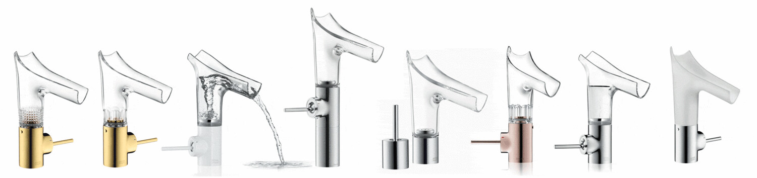Mitigeur de lavabo AXOR Starck V 140 bec en porcelaine — vue 4