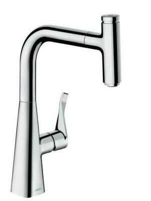 Mitigeur de cuisine Hansgrohe Metris Select M71 240 avec douchette extractible 1 jet
