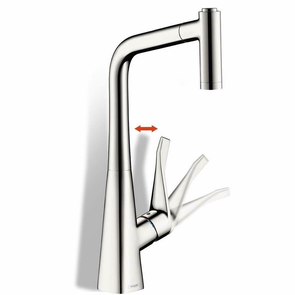 Mitigeur de cuisine Hansgrohe Metris Select M71 240 avec douchette extractible 1 jet - vue 3