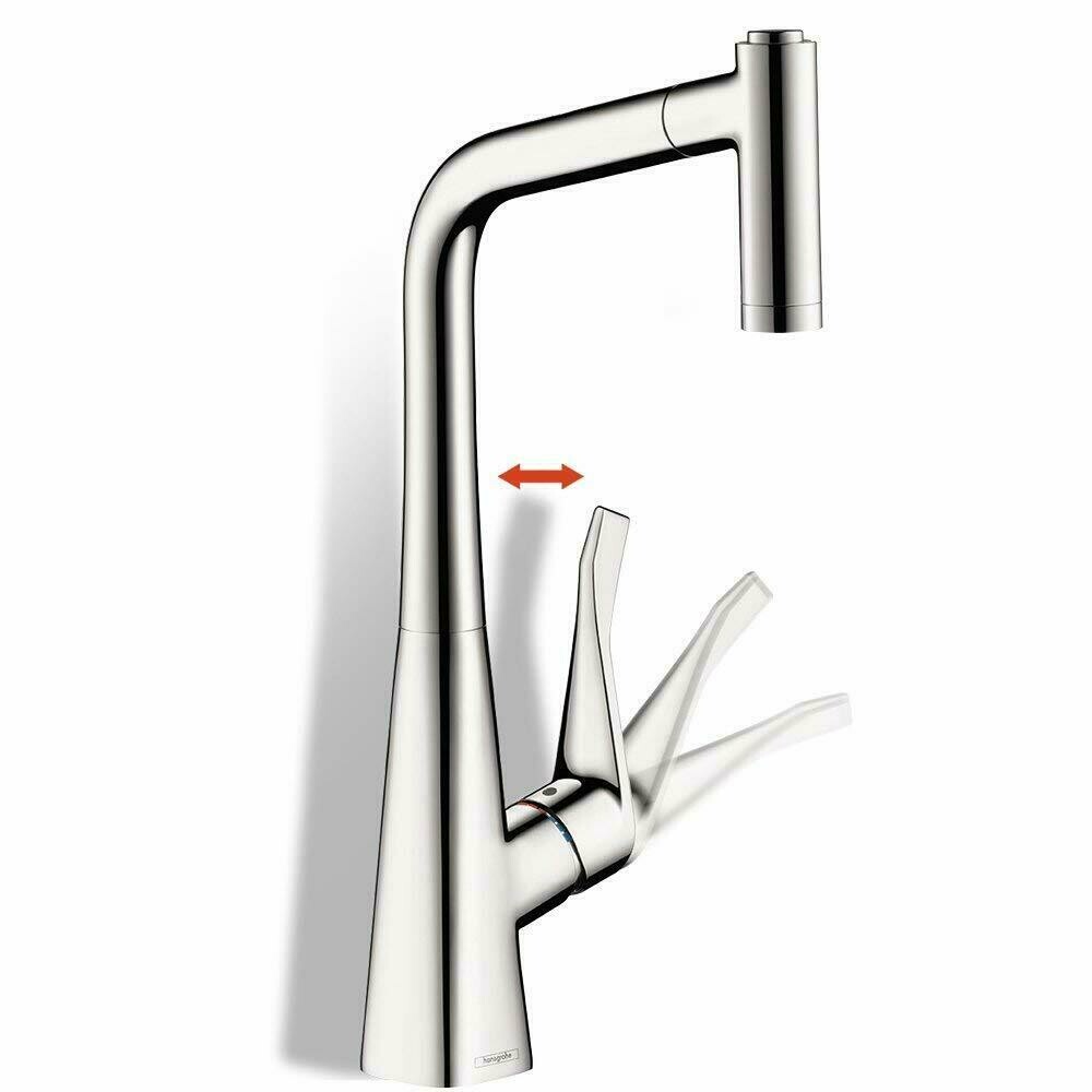 Mitigeur de cuisine Hansgrohe Metris Select M71 240 avec douchette extractible 1 jet avec sBox — vue 3