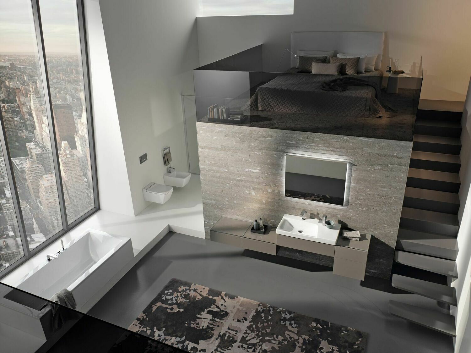 Miroir lumineux Geberit Xeno² 90 cm avec éclairage indirect — vue 3
