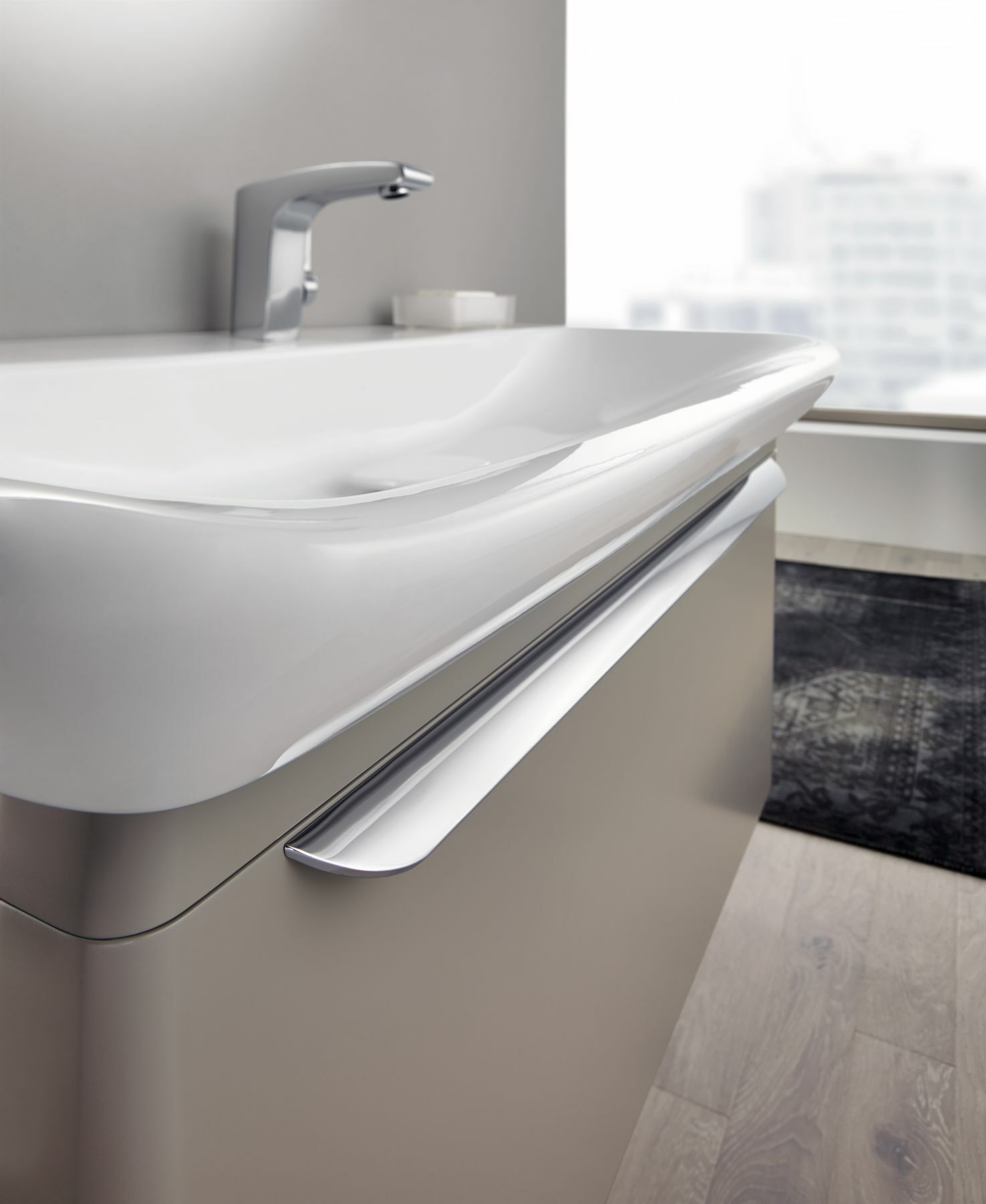 Plan-vasque Geberit myDay 100 cm - vue 3